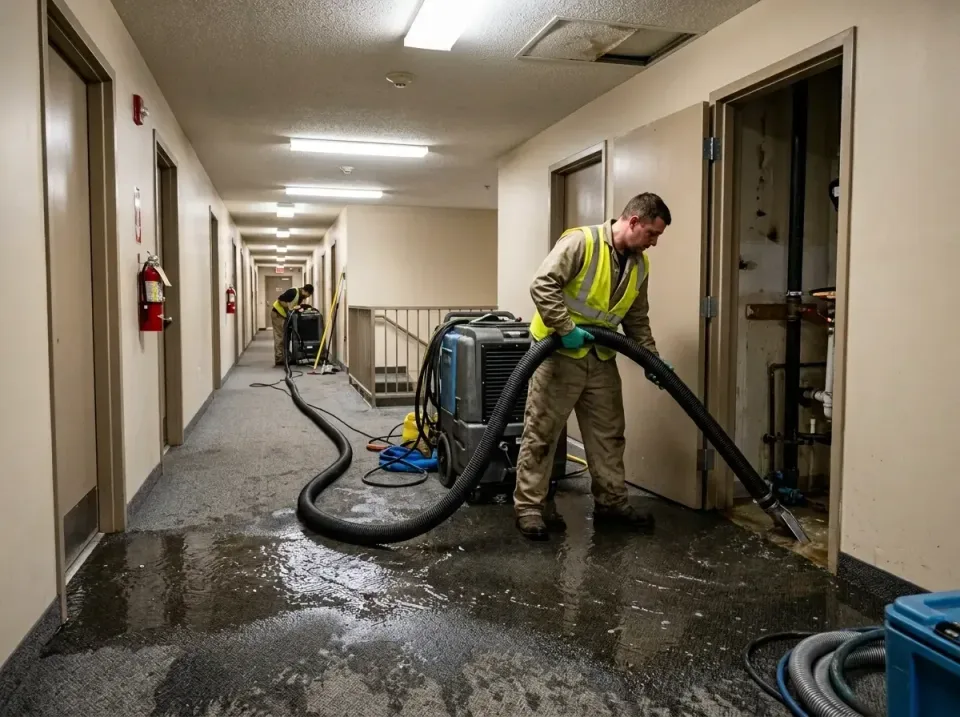 multi-unit-apartment-hallway-f-005 — frequently asked questions, Emergency Burst Pipe Water Extraction & Removal in Edna, TX
